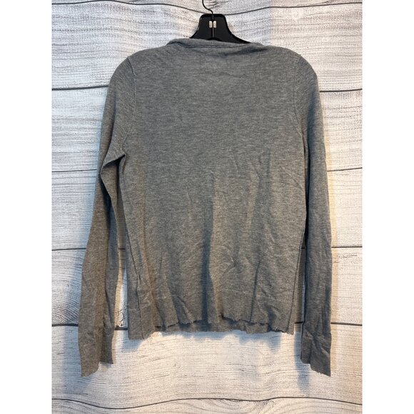 Zadig & Voltaire Grey Skull Studded Long Sleeve Cashmere Sweater Size S - Picture 4 of 5